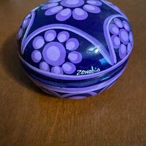 Zenobia Floral Box in Purple and Blue